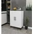 Hanah Home višenamenski ormarić 3 Raf 2 Kapak, 65 cm, antracit / beli