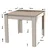 Hanah Home Trpezarijski sto 90x78x80cm Hrast
