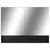 LED kupaonski ormarić s ogledalom crni 80 x 15 x 60 cm MDF
