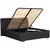 Tapacirani Krevet France Storage 160/200 cm , crna