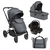 KikkaBoo Kolica Kara 3in1 set sa autosedištem I-Prime I-size i tvrdom korpom Grey (KKB23142 SET)