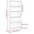 Regal za knjige boja hrasta 80x24x176 cm konstruirano drvo