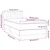 Vidaxl Box spring postelja z vzmetnico LED temno rjava 90x190 cm blago