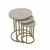 Hanah Home set od 3 pomoćna stola Milas 3, antik / travertin