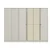 Hanah Home ormar sa ogledalom Valento 20502, 270 cm, Moonstone / travertin