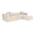 Atelier del Sofa Ugaona garnitura Lora 193x65x303cm Breskva