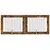 Vrata za pse s postoljem 2 pcs Dimljeni hrast 100 x 80 cm