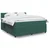 Vidaxl Box spring postelja z vzmetnico temno zelena 200x200 cm žamet