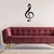 Wallity Zidna dekoracija Treble Clef, 28x59cm, Crna