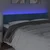 LED uzglavlje tamnoplavo 180x5x78/88 cm baršunasto