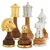 Šah Set Classic Gold & Silver 51 x 51 cm