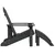 Vrtna stolica Adirondack s osloncem za noge HDPE antracit