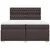 Vidaxl Box spring postelja z vzmetnico temno rjav 200x200 cm blago
