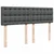 Vidaxl Box spring postelja z vzmetnico temno siva 160x200 cm blago