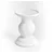 Beli porcelanski svecnjak 9* visina 12cm 181720