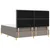 Vidaxl LED Box Spring Postelja z vzmetnico Taupe 180 x 200 cm blago