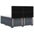 Vidaxl Postelja boxspring z vzmetnico Temno siva 200 x 200 cm Žamet
