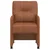 vidaXL Jedilni stoli s kolesi 2 pcs Rjava 57 x 67 x 95 cm Umetna koža