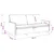 vidaXL 3-sedna sofa Rjava 190 x 81 x 82 cm Umetni velur