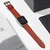 HURTEL Usnjen pas za Apple Watch 38/40/41 mm, rdeč