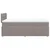 Vidaxl Box spring postelja z vzmetnico taupe 120x200 cm blago