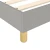 Den Box spring posteljni okvir svetlo siv 120x200 cm blago