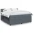Vidaxl Box spring postelja z vzmetnico temno siva 180x200 cm žamet
