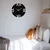 WALLXPERT Dekorativni metalni zidni sat Leon black