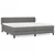 Vidaxl Box spring postelja z vzmetnico temno siva 200x200 cm blago