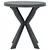 Vidaxl Bistro miza antracitna O70 cm plastika