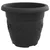 Okrugla saksija za cveće 24 pcs Crna O 30 x 25 cm Plastika