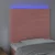 LED uzglavlje ružičasto 80x5x118/128 cm baršunasto