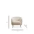 Atelier del Sofa Fotelja Eses 82x82x70cm Krem
