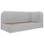 MID.YOU OBLAZINJENA POSTELJA 90 cm x 200 cm , les, tekstil, leseni material siva