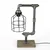Opviq Stona lampa E27 Socket, Crno-Srebrna