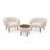 ATELIER DEL SOFA Fotelje i klub stočić Lotus Wellsoft Beige