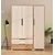 HANAH HOME Ormar Flora 137 Safir hrast Bela boja