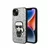 KARL LAGERFELD Futrola za iPhone 14 Silver Glitter Flakes Ikonik