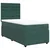 Vidaxl Box spring postelja z vzmetnico temno zelen 90x190 cm žamet