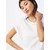Womens T-shirt with extended shoulder 2-pack black/white