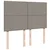 vidaXL Box spring postelja z vzmetnico taupe 140x190 cm blago