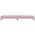 Vidaxl Box spring postelja brez vzmetnico roza 160x220 cm žamet