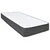 Vidaxl Boxspring postelja temno siva iz blaga 180x200 cm