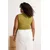 Trendyol Curve Ženska bluza Tbbss26Af00058, Zelena