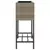 Vrtne sadilice s policom 2 kom sive 70 x 28 x 70 cm poliratan