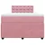 Vidaxl Box spring postelja z vzmetnico roza 120x200 cm žamet