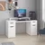 Hanah Home radni sto Alen 150cm 2 Drawer 2 Cabinet, 150 cm, beli
