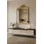 Hanah Home komoda Meyra 120, 120 cm, antracit / travertin / srebrna