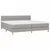 Vidaxl Box spring postelja z vzmetnico svetlo siva 200x200 cm blago