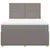 Vidaxl Box spring postelja z vzmetnico taupe 160x200 cm blago